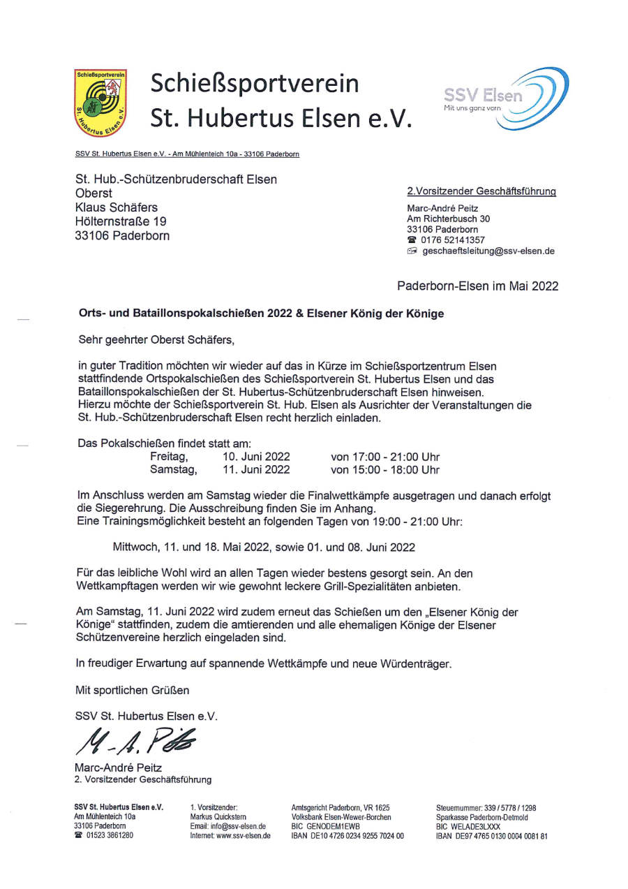 Orts- und Batallionspokal 2022